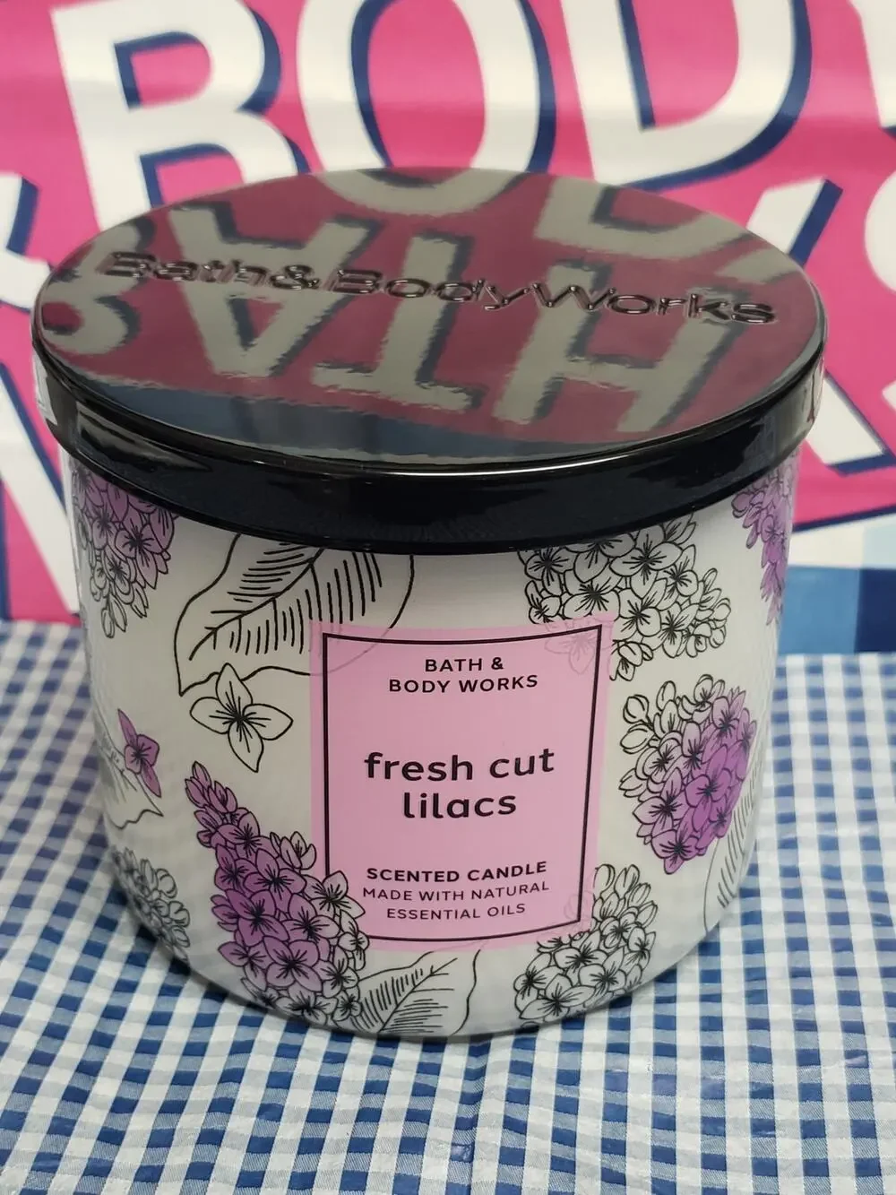 BBW Fresh Cut Lilacs Large 3 Wick Candle Spring Home Fragrance Decor